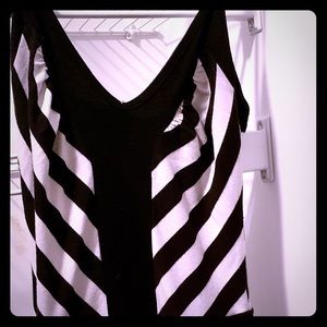 Black and white dress up above knees